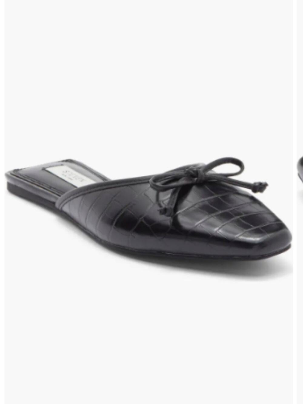 Steven New York Calandra mules black croc - 5